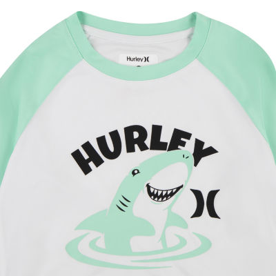 Hurley Toddler Boys Above The Knee Animal Rash Guard Set