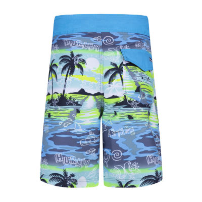 Hurley Little Boys At The Knee Swim Trunks