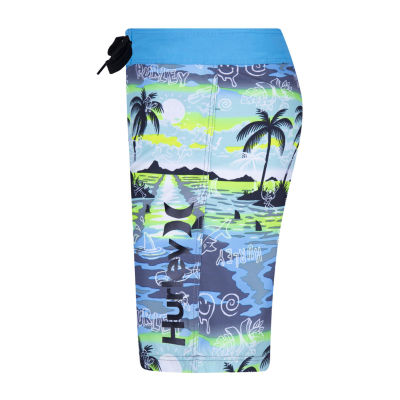 Hurley Little Boys At The Knee Swim Trunks