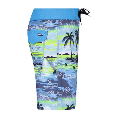 Hurley Little Boys At The Knee Swim Trunks