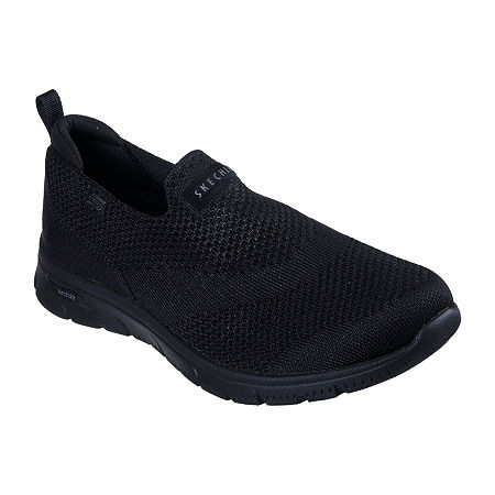 Skechers Arch Fit Refine 2.0 Cascade Womens Slip-On Walking Shoes, 11 Medium, Black