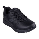 Skechers Womens Uno Slip Resistant Work Shoes, Color: Black