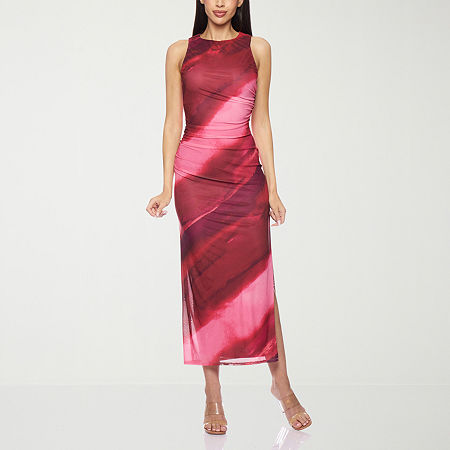 Premier Amour Womens Sleeveless Midi, 16 Petite, Red