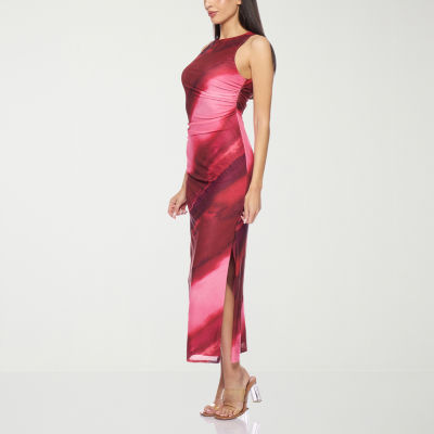 Premier Amour Womens Sleeveless Midi Sheath Dress