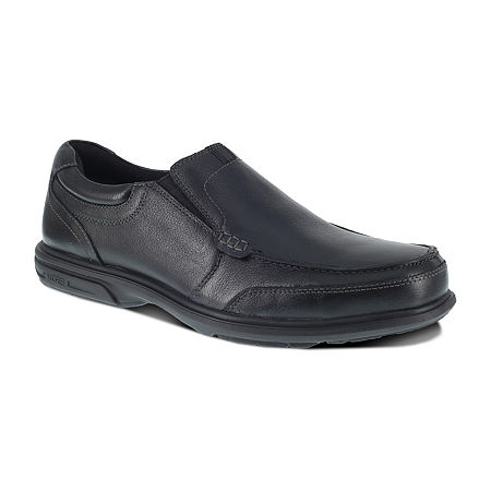 Florsheim Work Fe2020 Mens Round Steel Toe Work Shoes, 11 Wide, Black