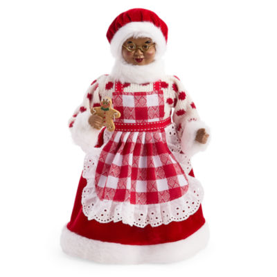 North Pole Trading Co. 12in Mrs Claus African American Christmas Santa Figurine