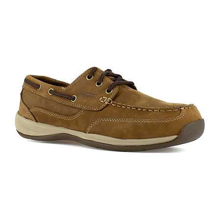 Rockport Works Rk676 Womens Bike Closed Toe Work Shoes, 11 Medium, Brown