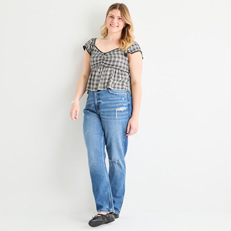 Arizona Drainpipe Womens Skinny Fit Juniors Plus Jean, 16, Blue