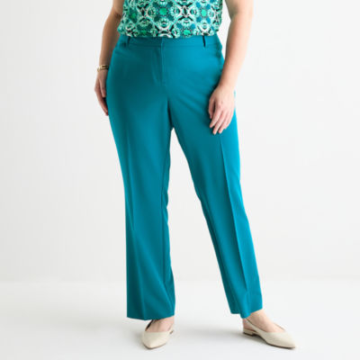 Liz Claiborne Audra Tailored Womens Straight Mid Rise Trouser