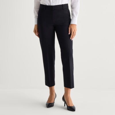 Liz Claiborne Emma Womens Straight Mid Rise Ankle Pant