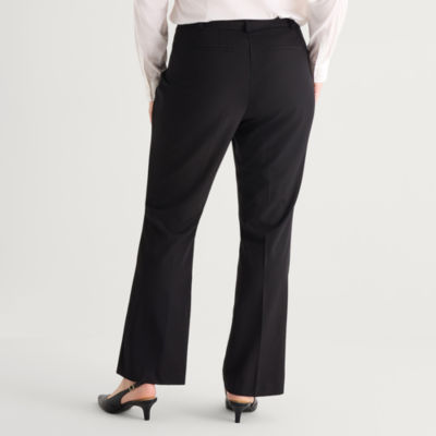 Liz Claiborne Audra Womens Straight Mid Rise Trouser - JCPenney
