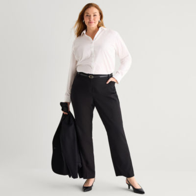 Liz Claiborne Audra Womens Straight Mid Rise Trouser
