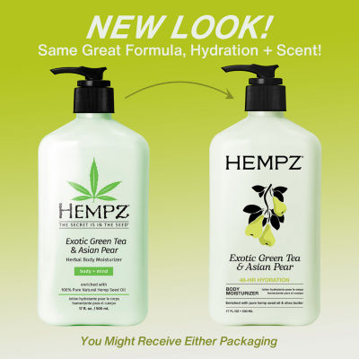 Hempz Exotic Green Tea And Asian Pear Herbal Body Moisturizer 17oz.