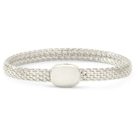 Monet Silver-Tone Magnetic Closure Bracelet, One Size, Gray