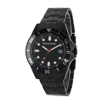 Personalized Mens Black Dial Diver Bracelet Watch JCPenney