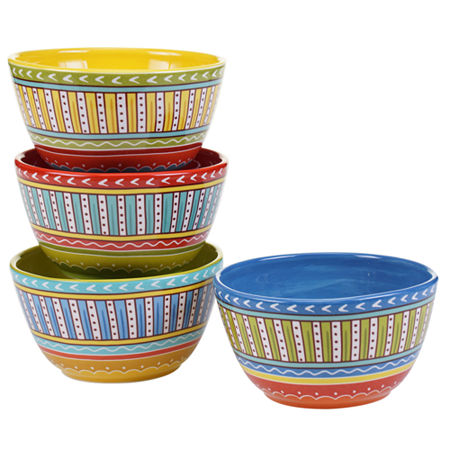 Certified International Valencia Set Of 4 Ice Cream Bowls, One Size, Multiple Colors