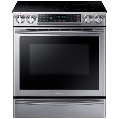 Samsung 5.8 cu. ft. Smart Wi-Fi Enabled Slide-In Induction Range With Virtual Flame™