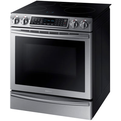 Samsung 5.8 cu. ft. Smart Wi-Fi Enabled Slide-In Induction Range With Virtual Flame™