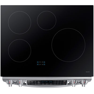 Samsung 5.8 cu. ft. Smart Wi-Fi Enabled Slide-In Induction Range With Virtual Flame™