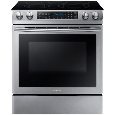Samsung 5.8 cu. ft. Slide-In Electric Range with Fan Convection