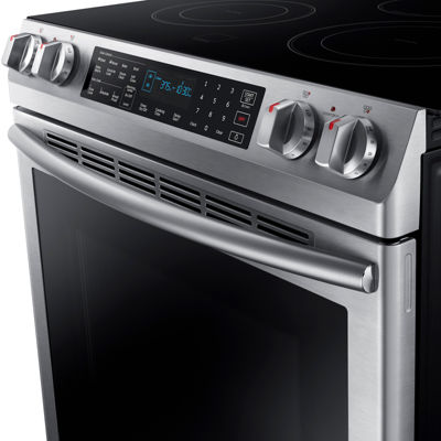 Samsung 5.8 cu. ft. Slide-In Electric Range with Fan Convection
