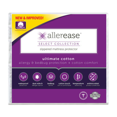 Allerease Bed Bug Blocker Dust Mite Barrier Breathable Mattress Encasement