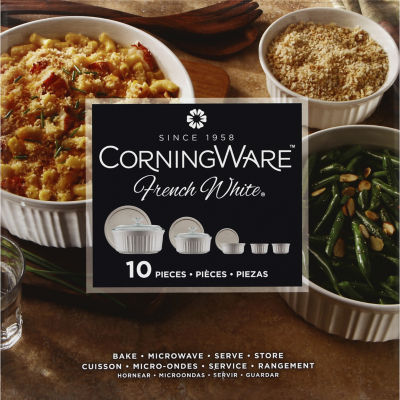 CorningWare® French White 10-pc. Casserole & Bakeware Set