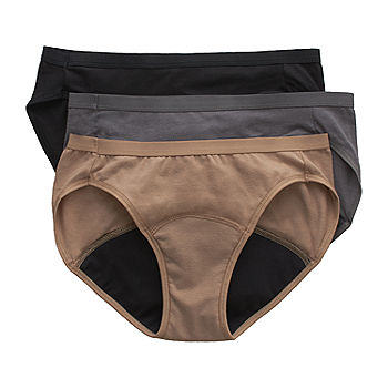 Hanes Womens Cool Comfort Microfiber Sporty Bikinis 6-Pack