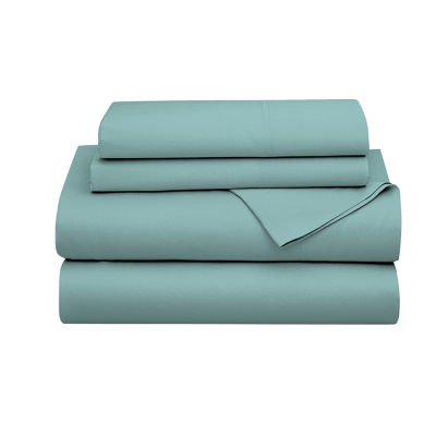 Color Sense Premium Cotton Blend Wrinkle-Resistant Sateen Weave Sheet Set