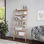 Handy Living Shorewood 6-Shelf Leaning Bookshelf