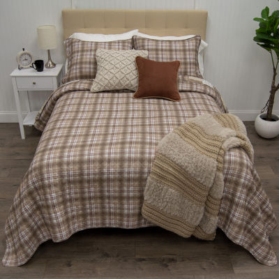Your Lifestyle By Donna Sharp Highland Plaid Hypoallergenic Quilt Set