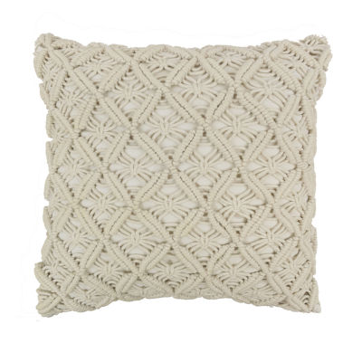 Your Lifestyle By Donna Sharp Crochet Square Throw Pillow