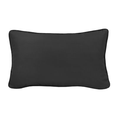 Outdoor Dècor Ebony Printed Lumbar Rectangular Outdoor Pillow