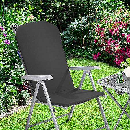 Outdoor Dècor Ebony High Back Adirondack Cushion, One Size, Black