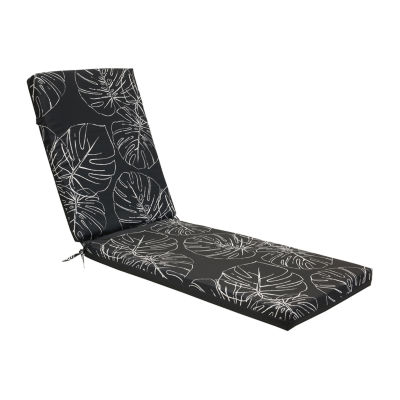 Outdoor Dècor Ebony Leaf Printed Lounge Cushion