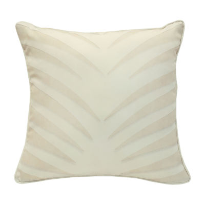 Outdoor Dècor Nature Palm Leaf Taupe Square Outdoor Pillow