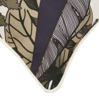 Outdoor Dècor Nature Printed Foliage Square Throw Pillow