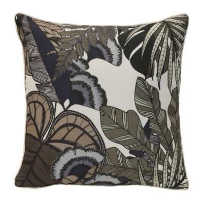 Outdoor Dècor Nature Printed Foliage Square Outdoor Pillow