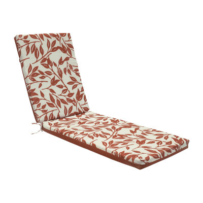 Outdoor Dècor Ruby Red Printed Leaves Lounge Cushion