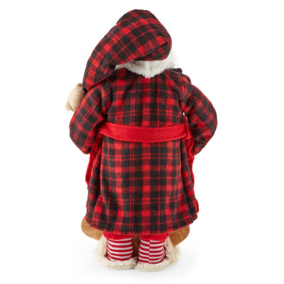 North Pole Trading Co. 18in Pj Santa Figurine