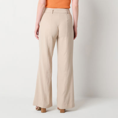 Worthington Womens High Rise Flare Palazzo Pant-Tall