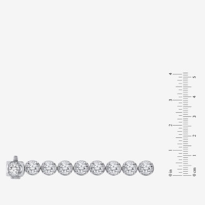 Ct.T.W. (H-I / I1) Lab Grown White Diamond 10K White Gold Inch Tennis Bracelet