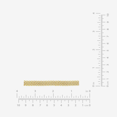 (H-I / I1) Womens 10K Gold 7.25 Inch Chain Bracelet