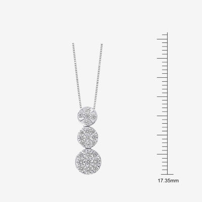 Diamond Blossom (H-I / I1) 1 1/2 CT. T.W. Lab Grown White Diamond 10K White Gold Round 2-pc. Jewelry Set