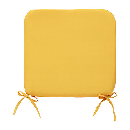 Outdoor Dècor Sunny Citrus Fade Resistant Patio Chair Cushion, One Size, Yellow