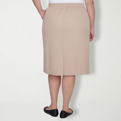 Alfred Dunner Suiting Womens Plus Pencil Skirt