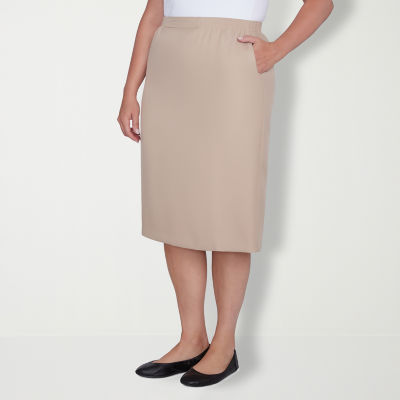 Alfred Dunner Suiting Womens Plus Pencil Skirt