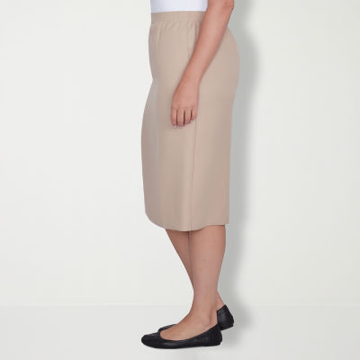 Alfred Dunner Suiting Womens Plus Pencil Skirt