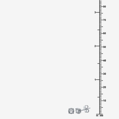 1/5 CT. T.W. Mined White Diamond 5.3mm Round Stud Earrings
