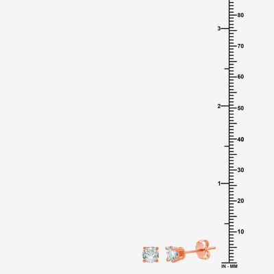 Classic Collection 1/2 CT. T.W. Mined White Diamond 10K Gold 3.8mm Stud Earrings
